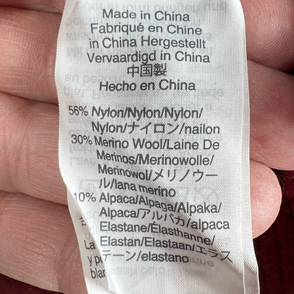 J.CREW Double Breasted Red Long Heavy Weight Sweater Cardigan Duster Size XXS - Picture 9 of 9